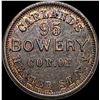 1863 Civil War Token 95 Bowery New York  CH AU