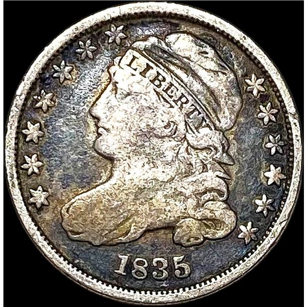 1835 Capped Bust Silver Dime NICELY  CIRCULATED