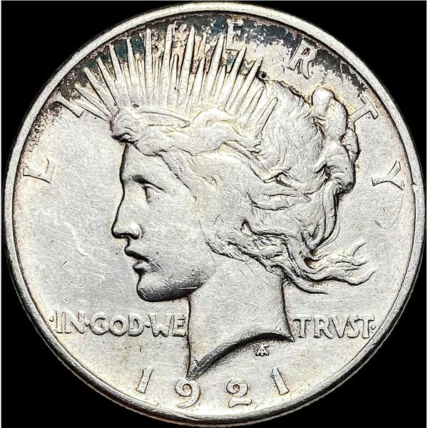 1921 Silver Peace Dollar NEARLY UNCIRCULATED