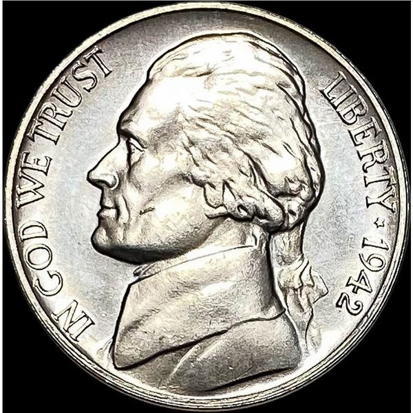 1942 TY1 Jefferson Nickel CHOICE PROOF