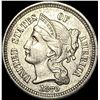 Image 1 : 1870 Nickel Three-Cent Piece CHOICE AU