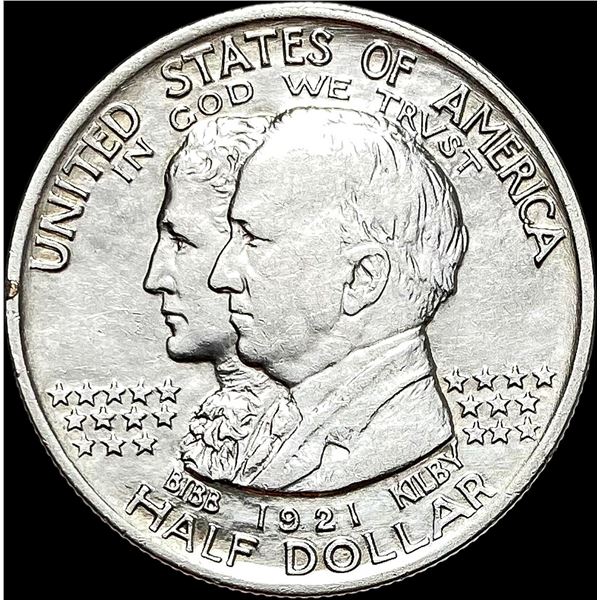 1921 Silver Alabama Half Dollar CLOSELY  UNCIRCULATED