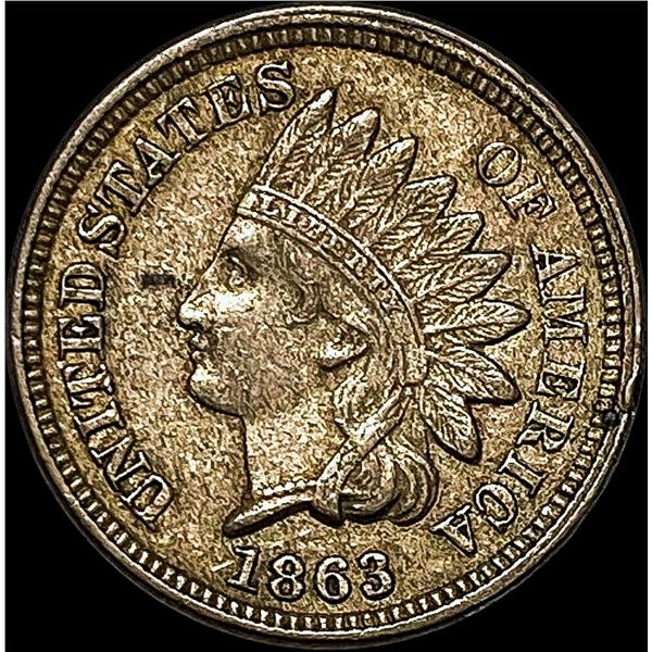 1863 Indian Head Cent CLOSELY UNCIRCULATED