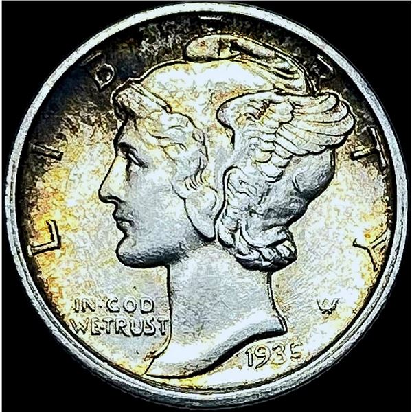 1935-D Silver Mercury Dime CHOICE AU