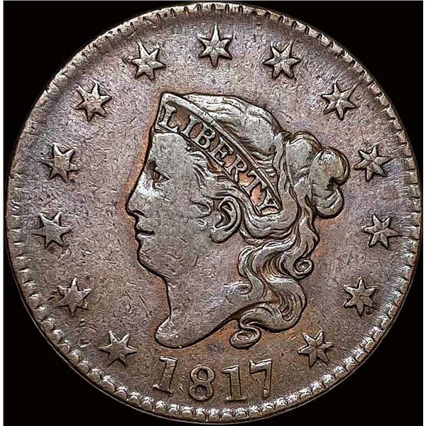 1817 Coronet Head Large Cent ABOUT  UNCIRCULATED