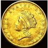 Image 1 : 1854 Gold $1 Indian Head Type 2 NEARLY  UNCIRCULATED