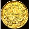 Image 2 : 1854 Gold $1 Indian Head Type 2 NEARLY  UNCIRCULATED