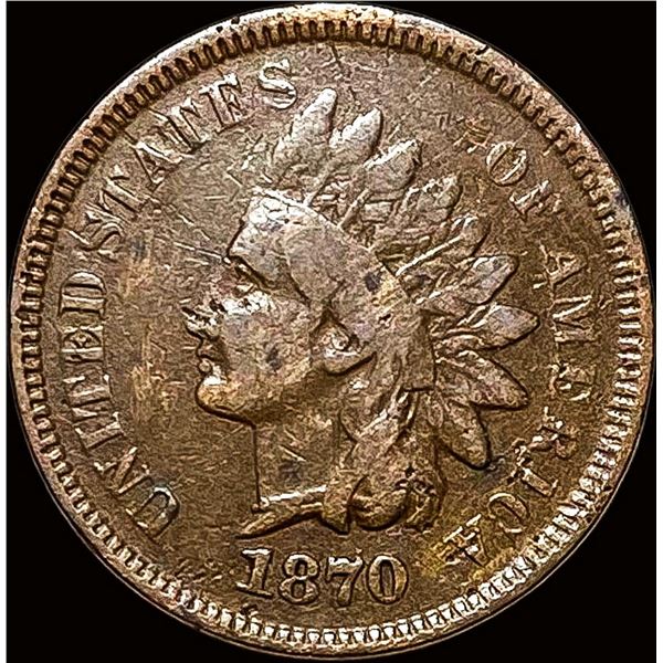 1870 Indian Head Cent NICELY CIRCULATED