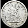 Image 1 : 1839 Seated Liberty Silver Quarter NEARLY  UNCIRCULATED