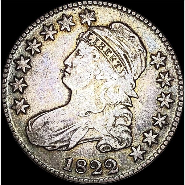 1822 Capped Bust Half Dollar NEARLY  UNCIRCULATED