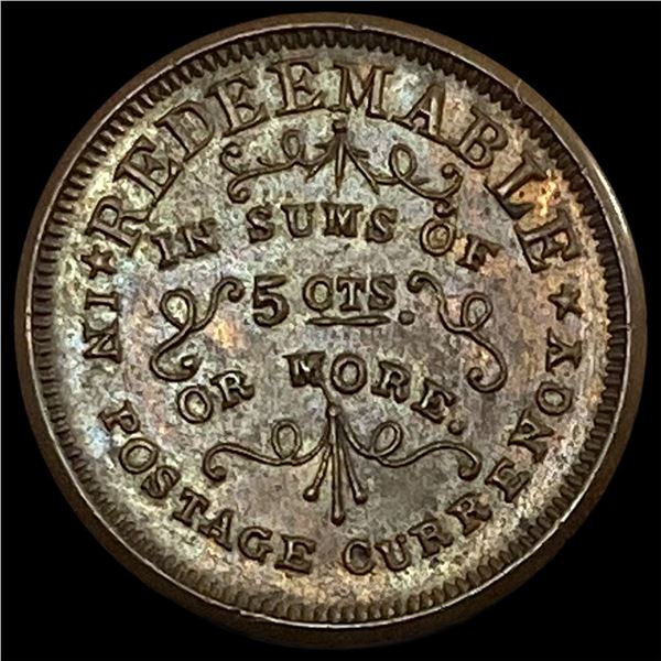1863 Civil War Token 5C New York Store  UNCIRCULATED