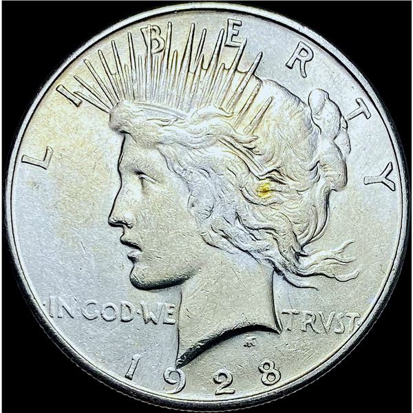 1928-S Silver Peace Dollar CHOICE AU