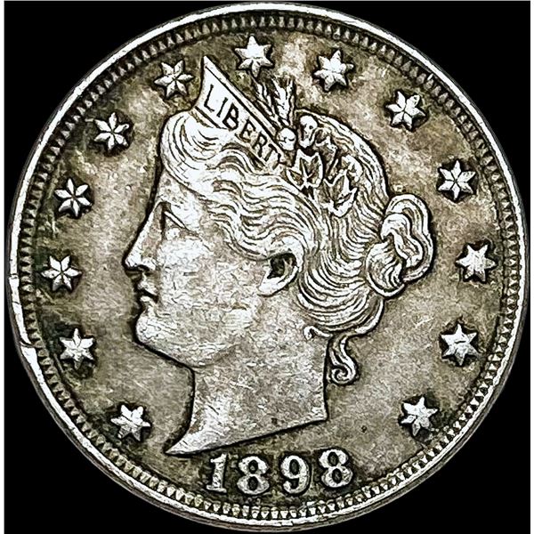 1898 Liberty Head Nickel NEARLY UNCIRCULATED