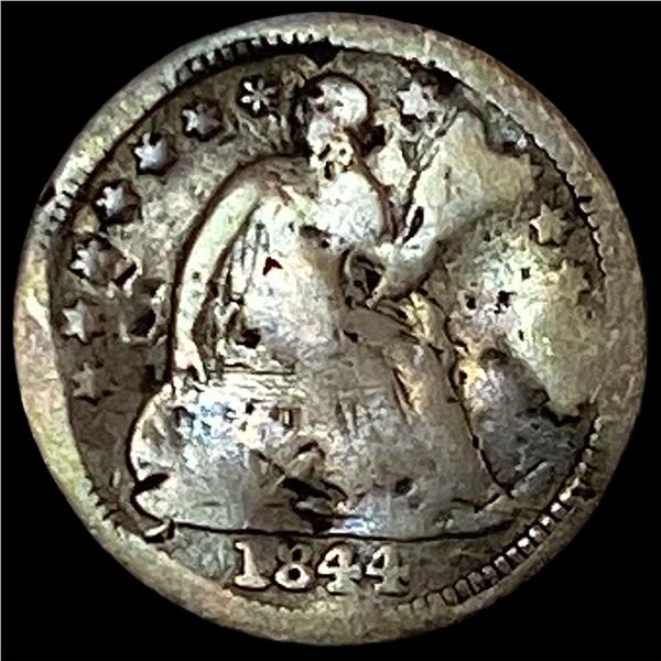 1844-O Silver Seated Liberty Dime HIGH GRADE
