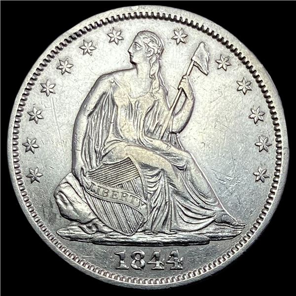 1844-O Seated Liberty Half Dollar CLOSELY  UNCIRCULATED