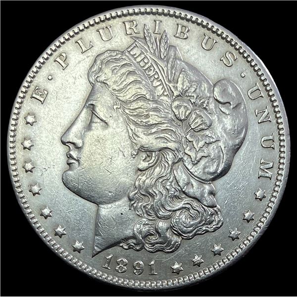 1891-CC Morgan Dollar NEARLY UNC