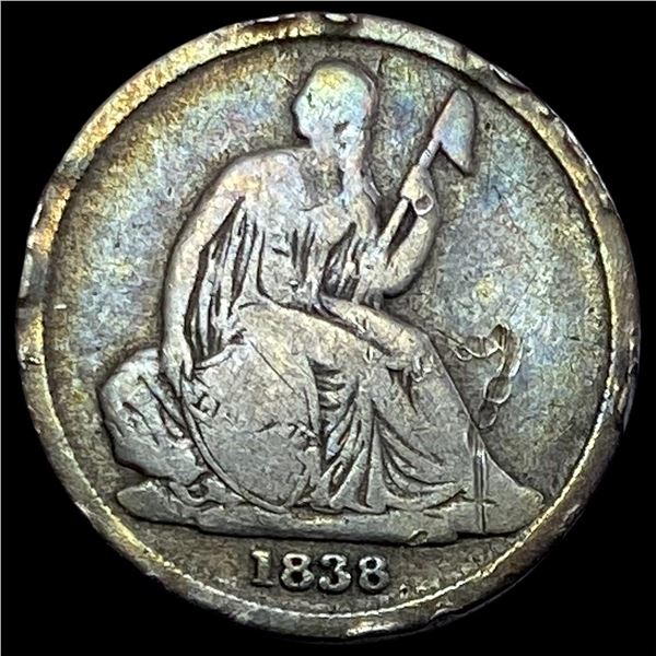 1838-O Seated Liberty Dime NICELY CIRCULATED