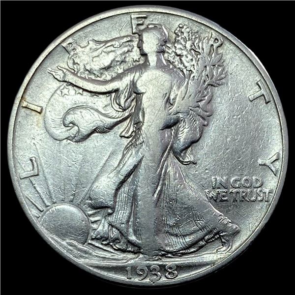 1938-D Walking Liberty Half Dollar LIGHTLY  CIRCULATED