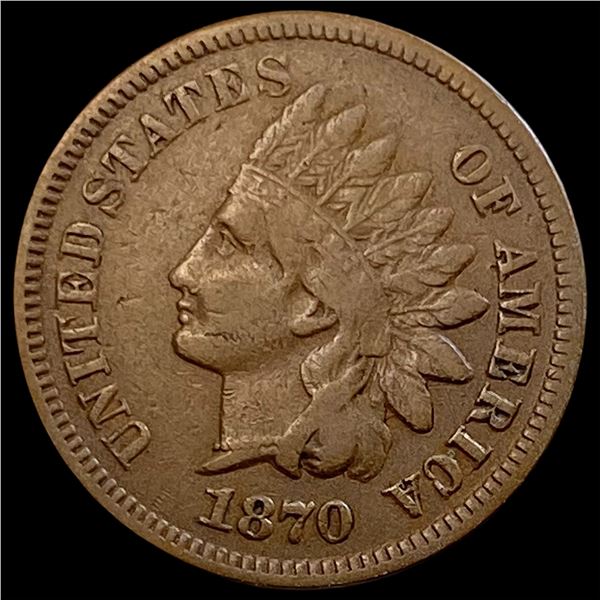 1870 Indian Head Cent LIGHTLY CIRCULATED