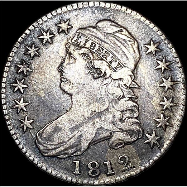 1812 Capped Bust Half Dollar NEARLY  UNCIRCULATED
