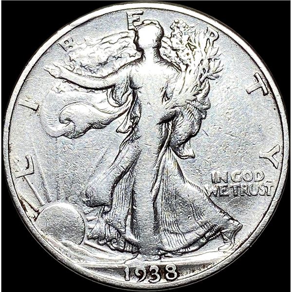 1938-D Walking Liberty Half Dollar LIGHTLY  CIRCULATED