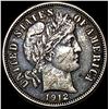 1912-S Silver Barber Dime NEARLY UNCIRCULATED