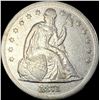 Image 1 : 1871 Silver Seated Liberty Dollar ABOUT  UNCIRCULATED