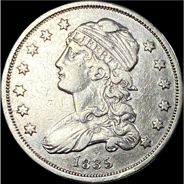 1835 Capped Bust Quarter NEARLY UNCIRCULATED