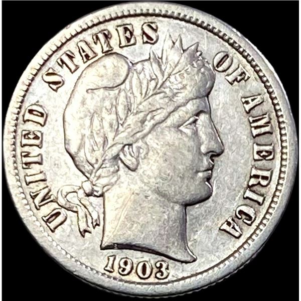 1903-S Silver Barber Dime ABOUT UNCIRCULATED