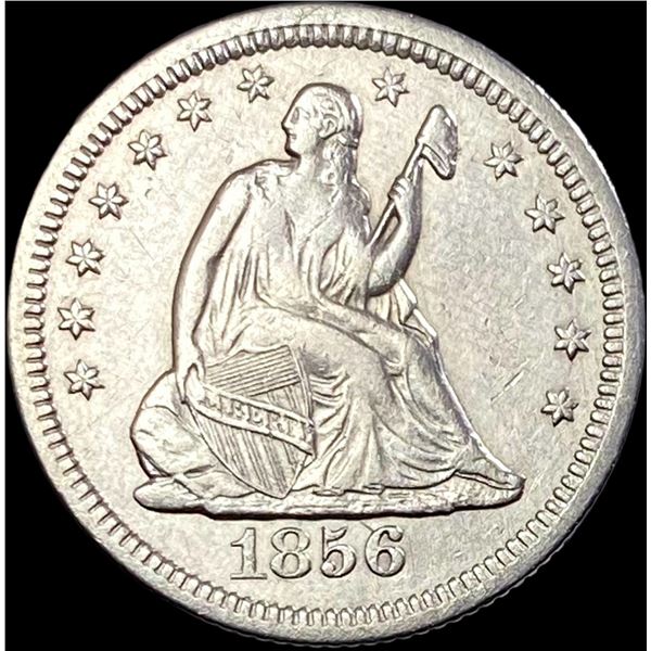 1856-O Seated Liberty Quarter NEARLY  UNCIRCULATED