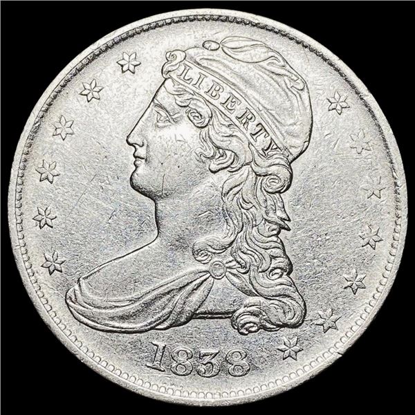 1838 Capped Bust Half Dollar CLOSELY UNCIRCULATED