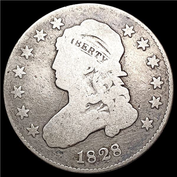 1828 Capped Bust Quarter NICELY CIRCULATED