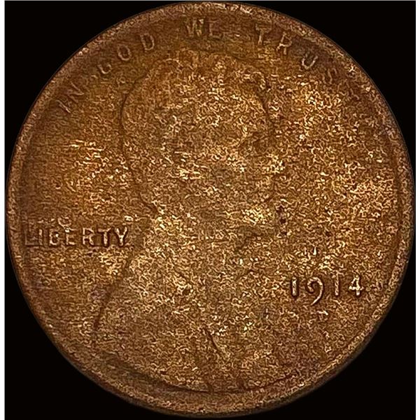 1914-D Lincoln Wheat Cent LIGHTLY CIRCULATED