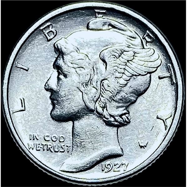 1927-D Silver Mercury Dime CHOICE AU