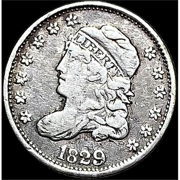 1829 Capped Bust Half Dime NEARLY  UNCIRCULATED