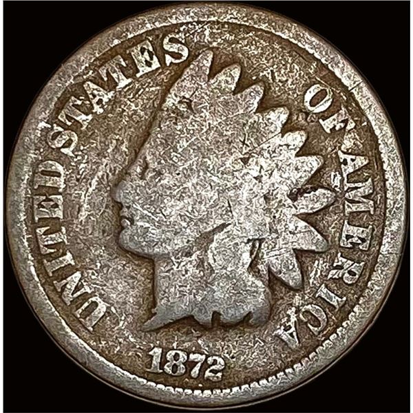 1872 Indian Head Cent NICELY CIRCULATED