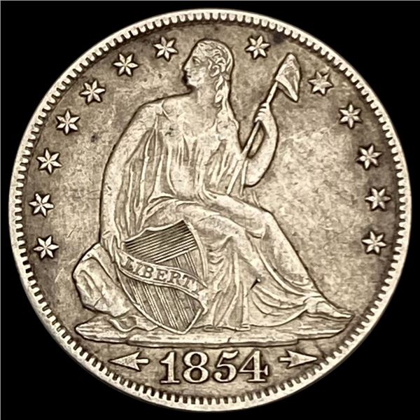 1854-O Seated Liberty Half Dollar CLOSELY UNCIRCUL