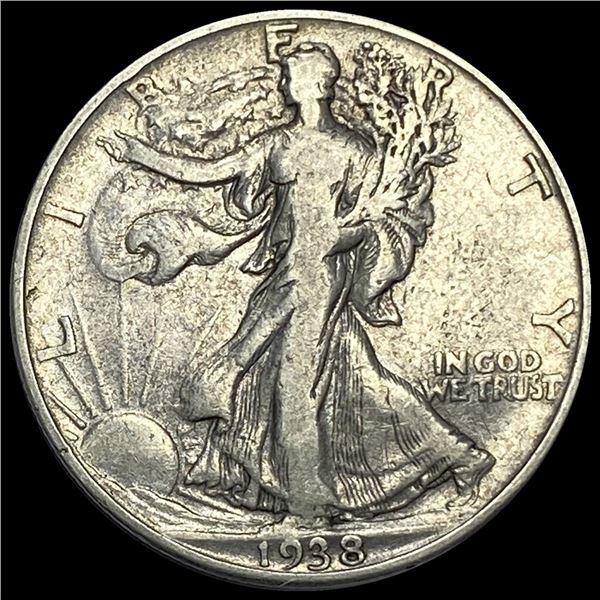 1938-D Walking Liberty Half Dollar LIGHTLY  CIRCULATED