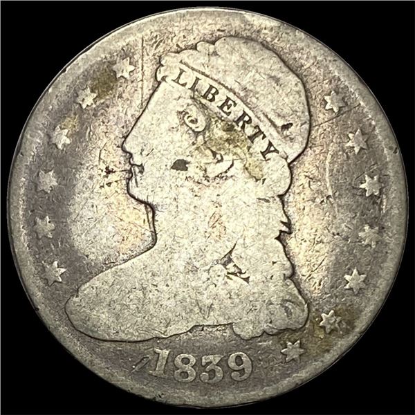 1839 Silver Capped Bust Half Dollar NICELY  CIRCULATED