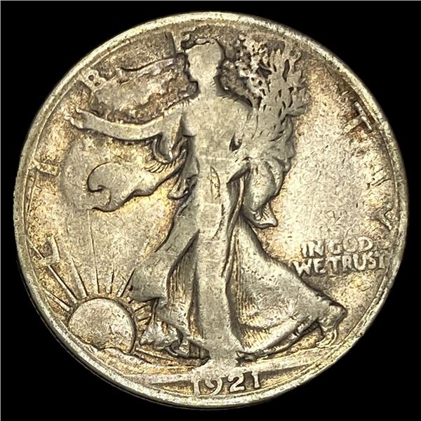 1921-S Silver Half Dollar Walking Liberty  NICELY CIRCULATED