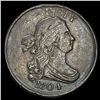 Image 1 : 1804 Copper Half Cent Draped Bust NEARLY  UNCIRCULATED
