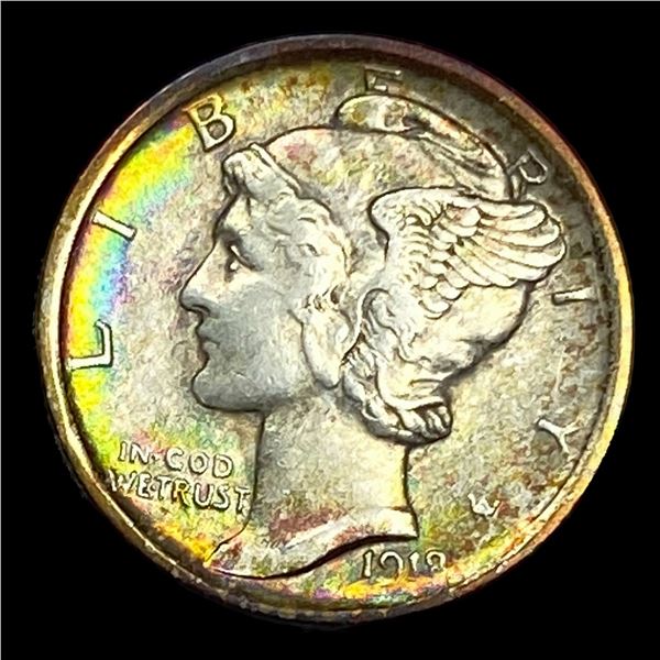 1918-D Mercury Dime LIGHTLY CIRCULATED