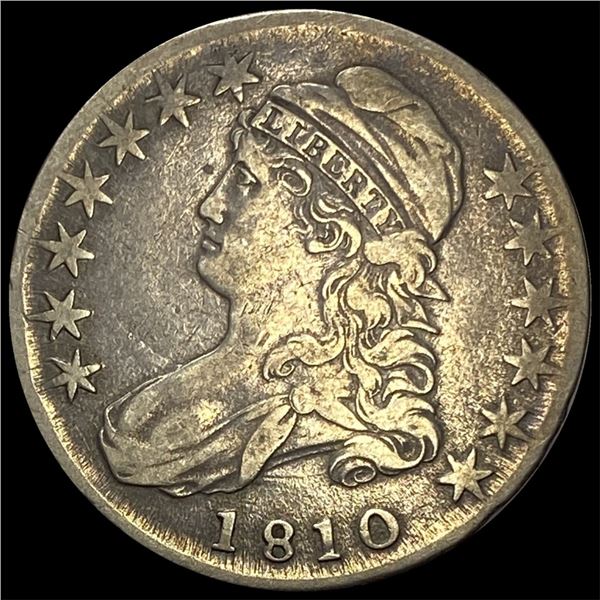 1810 Capped Bust Half Dollar LIGHTLY  CIRCULATED