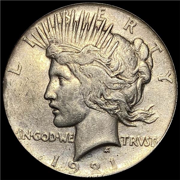 1921 Silver Peace Dollar NEARLY UNCIRCULATED