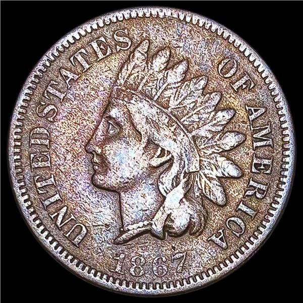 1867 Indian Head Cent LIGHTLY CIRCULATED