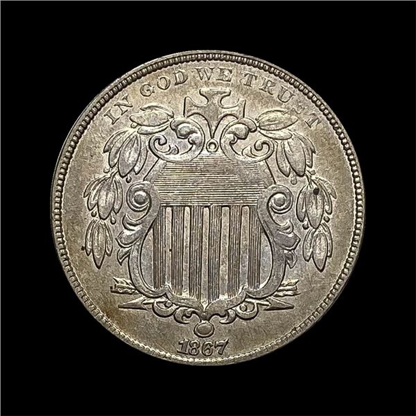1867 Shield Nickel CLOSELY UNCIRCULATED