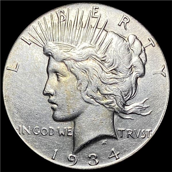 1934-S Silver Peace Dollar CLOSELY  UNCIRCULATED