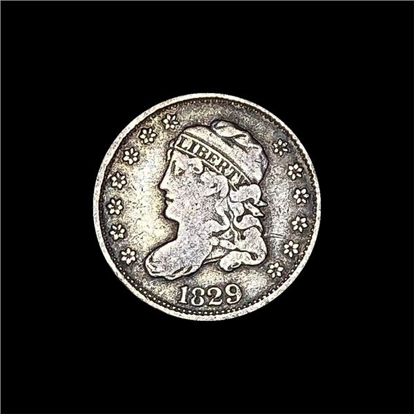 1829 Capped Bust Silver Half Dime LIGHTLY  CIRCULATED