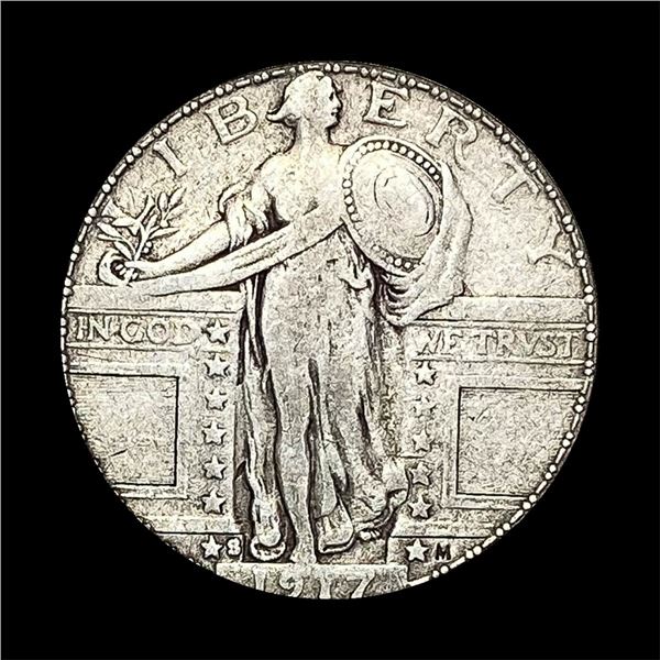 1917-S Type 1 Standing Liberty Quarter NICELY  CIRCULATED