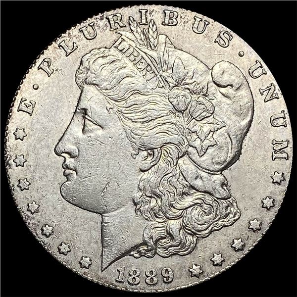 1889-S Silver Morgan Dollar CHOICE AU